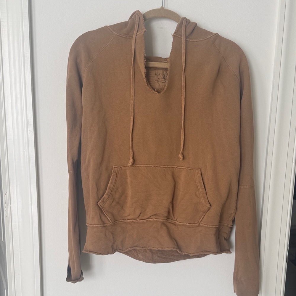 Nili Lotan Mocha Brown Hoodie with Front Pockets XS new - Picture 5 of 8